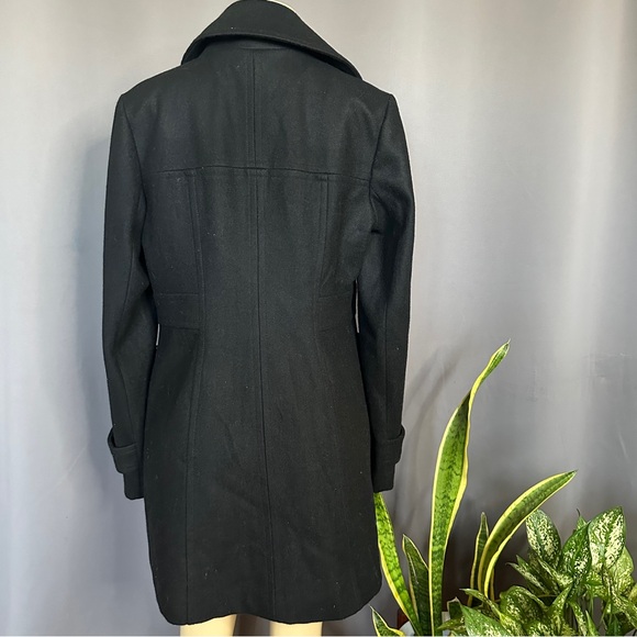 ANTHROPOLOGIE | TULLE Black Wool Coat - Picture 3 of 8